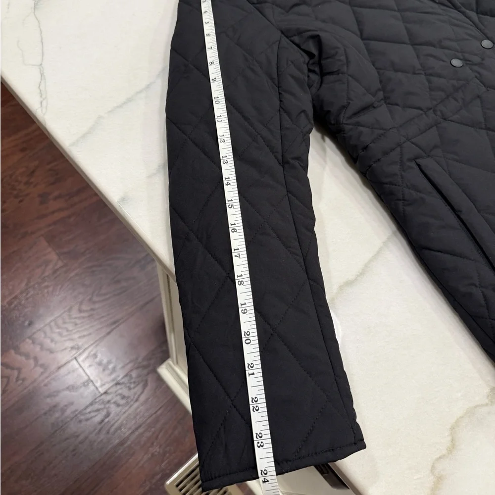 BCBGMaxAzria Women's Coat Black Quilted Double-Breasted Puffer - Picture 9 of 14